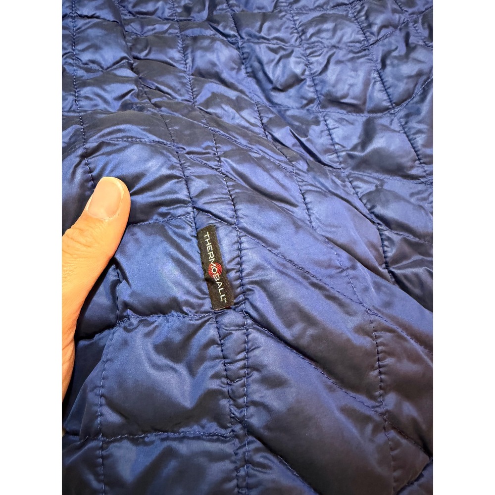 The North Face ThermoBall Full Zip Quilted Puffer Jacket Royal Blue Womens gorp - Picture 7 of 13